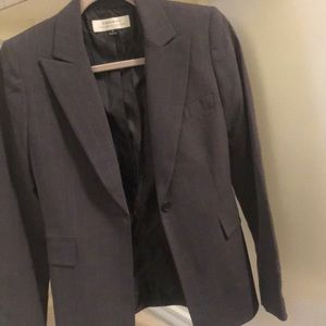 Tahari Gray contemporary jacket size 2